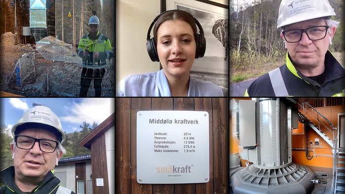 Bild von Mitarbeitern in Wasserkraft Betrieben in Norwegen